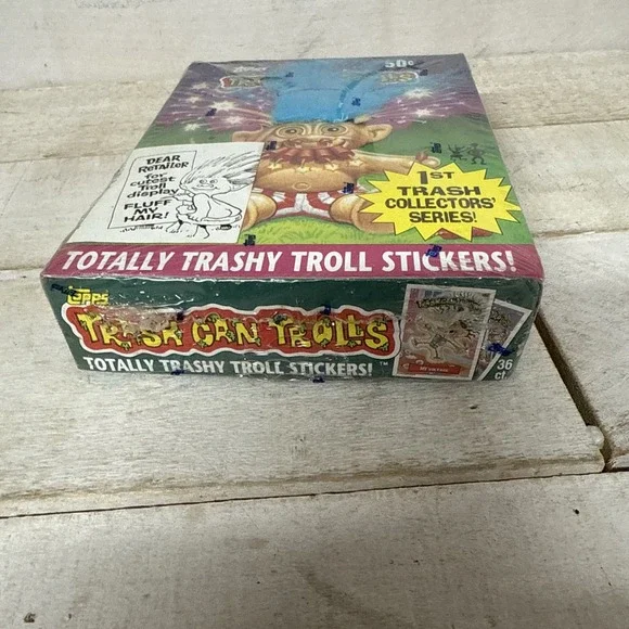 TOPPS TRASH CAN TROLL STICKERS 1992 BOXSEALED 1ST SERIES36 PACKS NOS